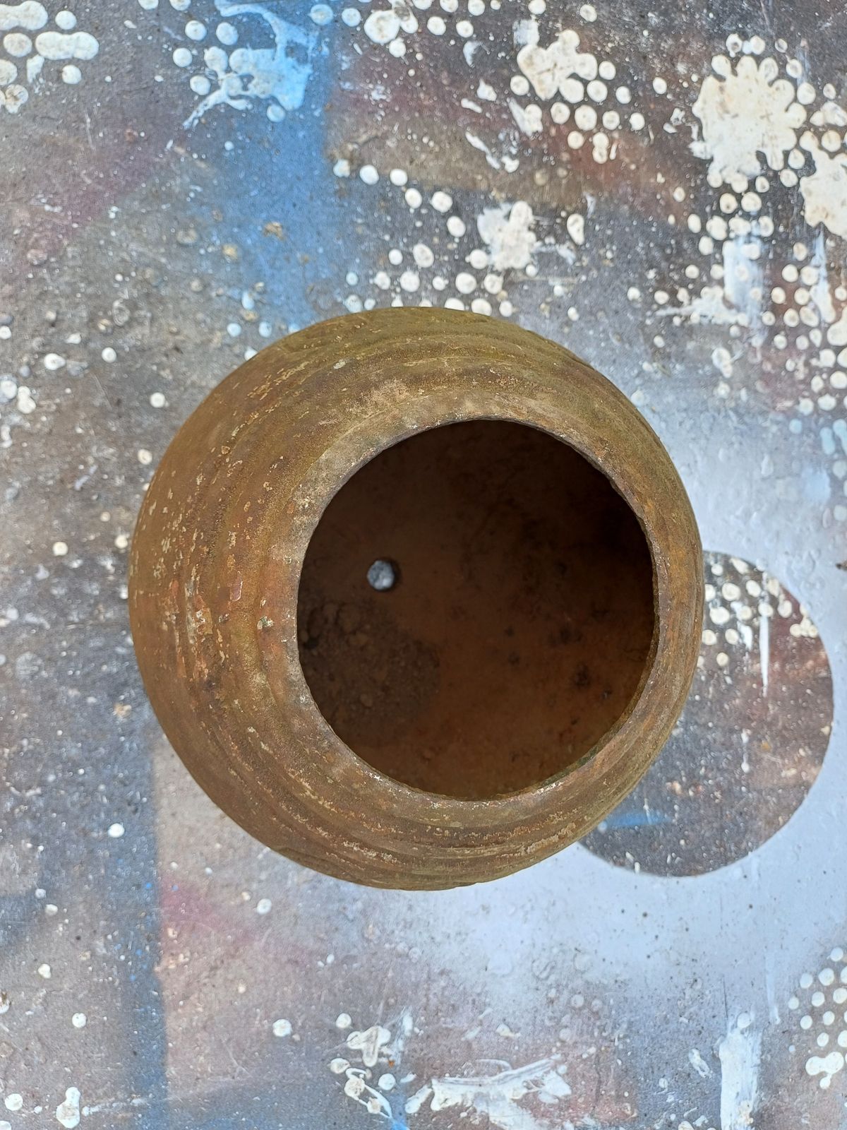 1 Round Cast Iron Vase 1900 In Art Deco Style: Charleville   Mézières photo buy