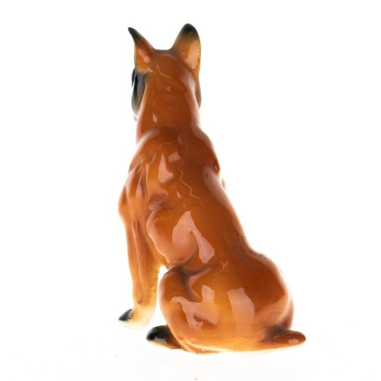 Antique Ceramic Porcelain Seated Bulldog Figure photo furniture