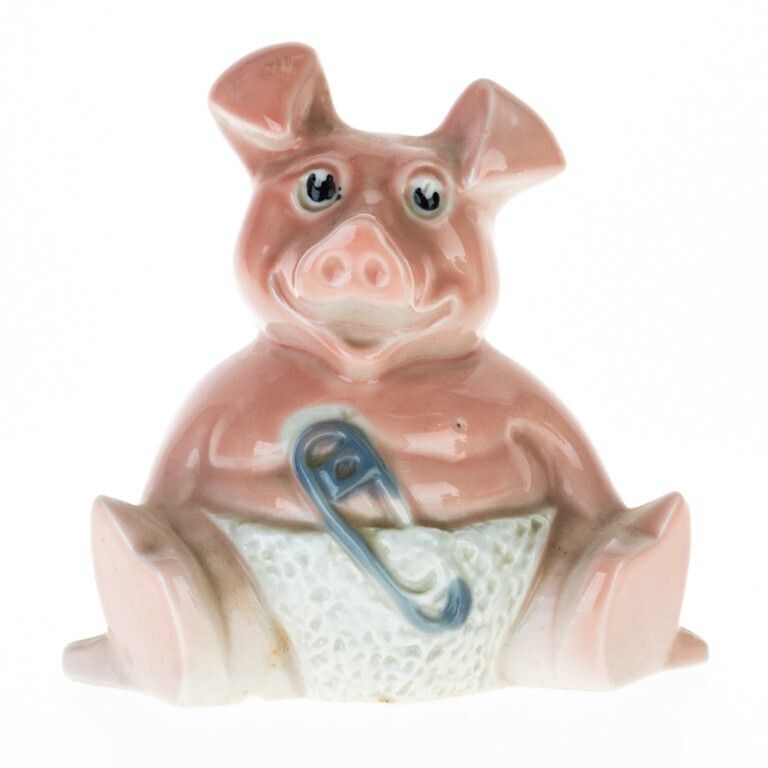 Wade’s English Ceramic Pottery Figural Piggy Coin Bank
