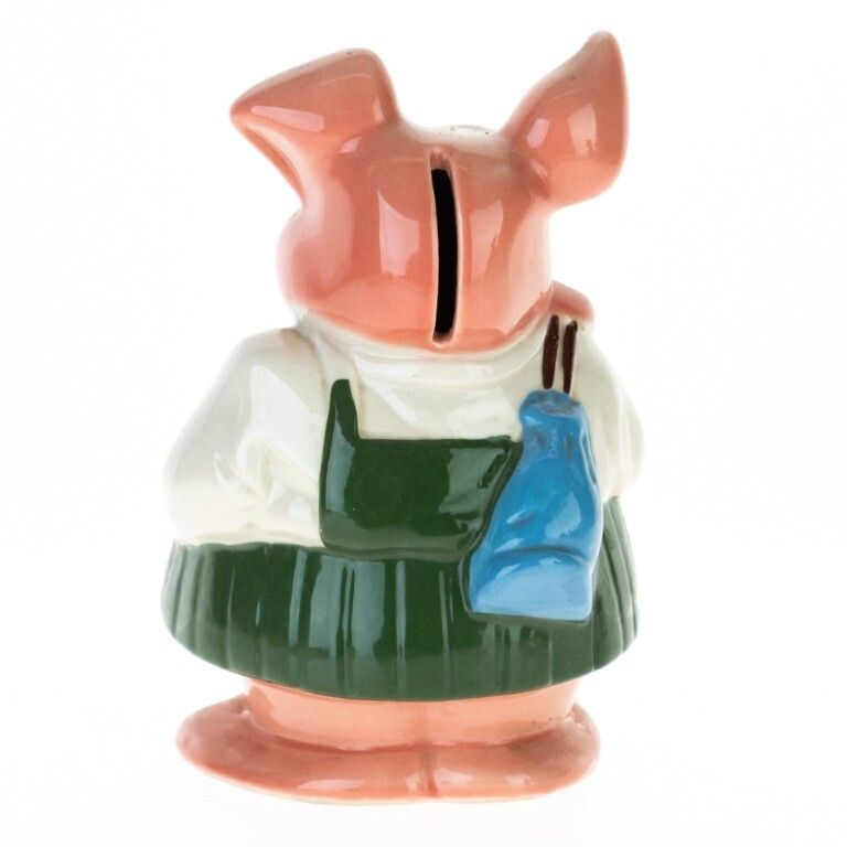 Wade’s English Ceramic Pottery Figural Piggy Coin Bank photo furniture