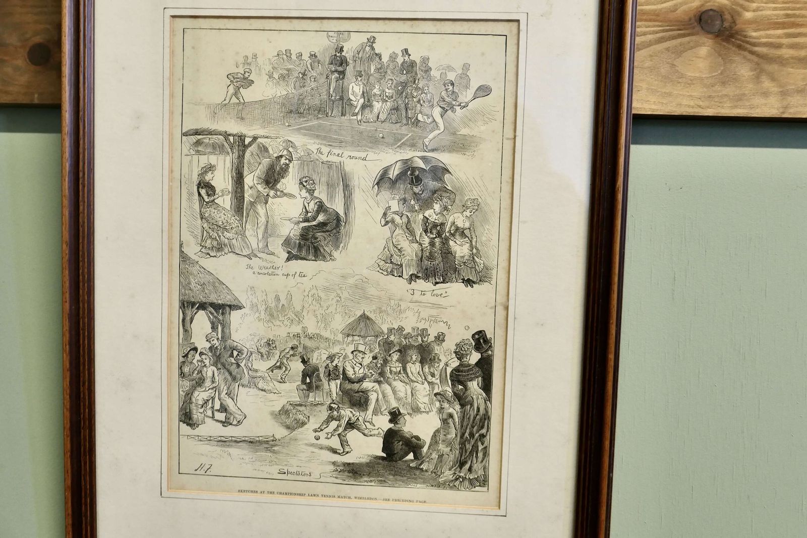 Humorous Sketches From Wimbledon 1879 photo for sale