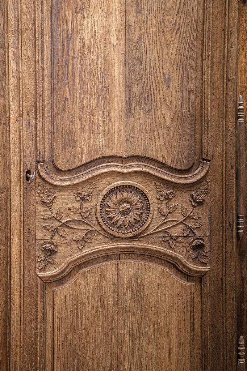 Rustic Antique French Marriage Armoire photo for sale