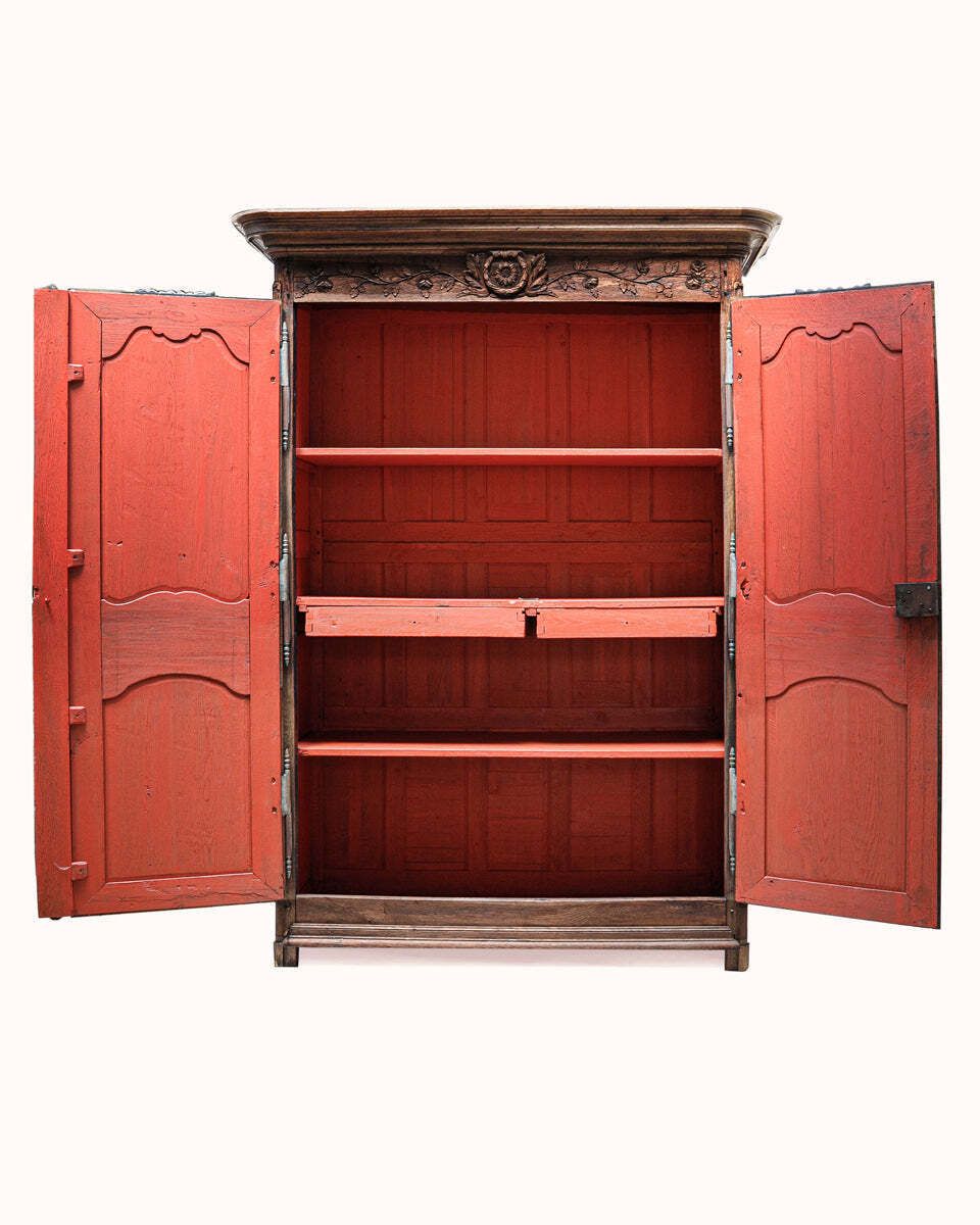 photo furniture Rustic Antique French Marriage Armoire