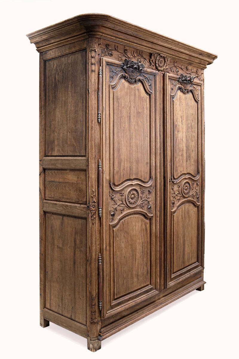 4680.0 Rustic Antique French Marriage Armoire photo
