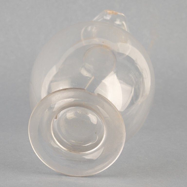 Antique Victorian Crystal Glass Wine Decanter 19th Century photo furniture