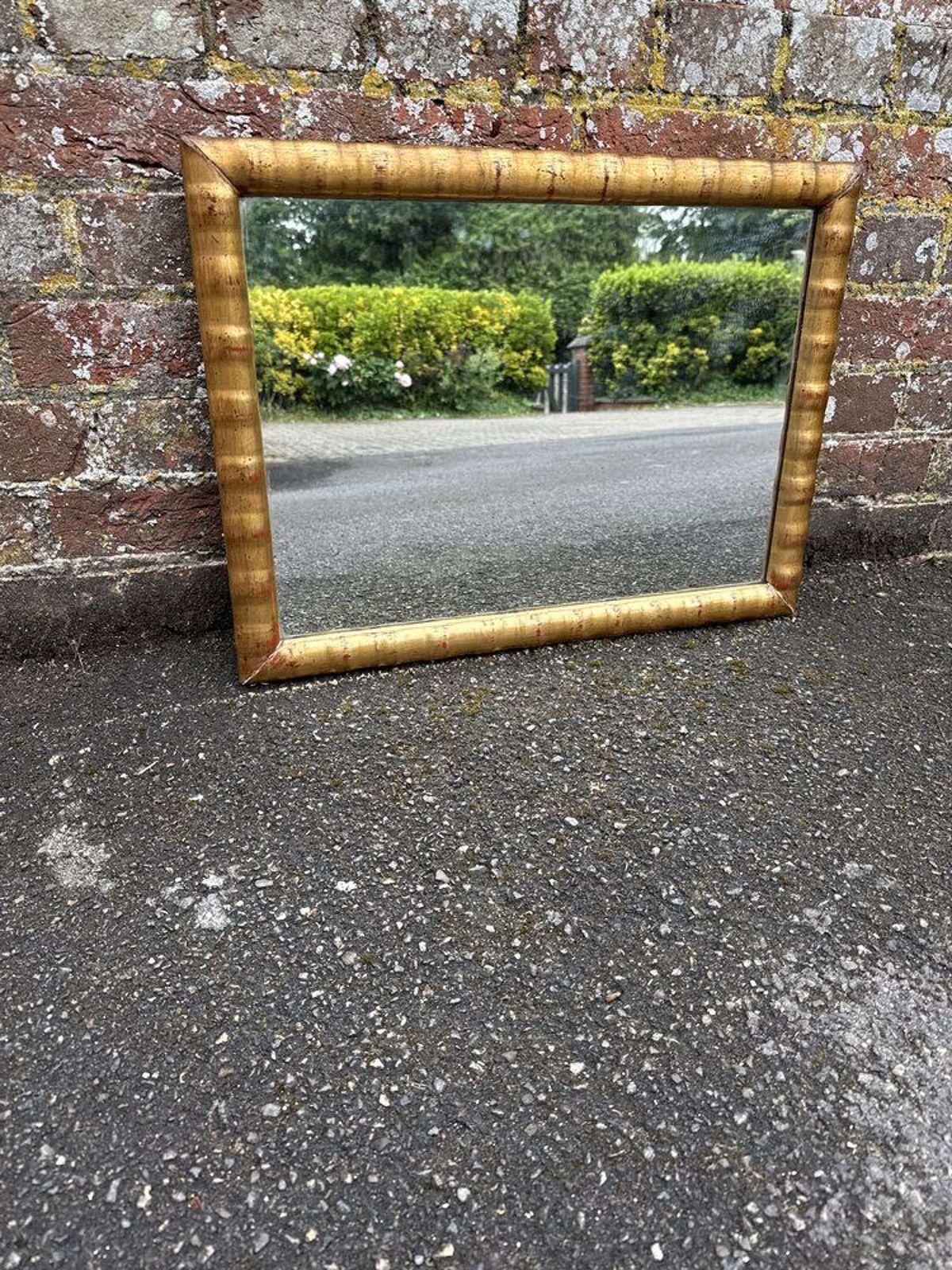 A Wonderful Size 20th C English Carved Wood & Gesso Gilt Mirror. photo 350.0