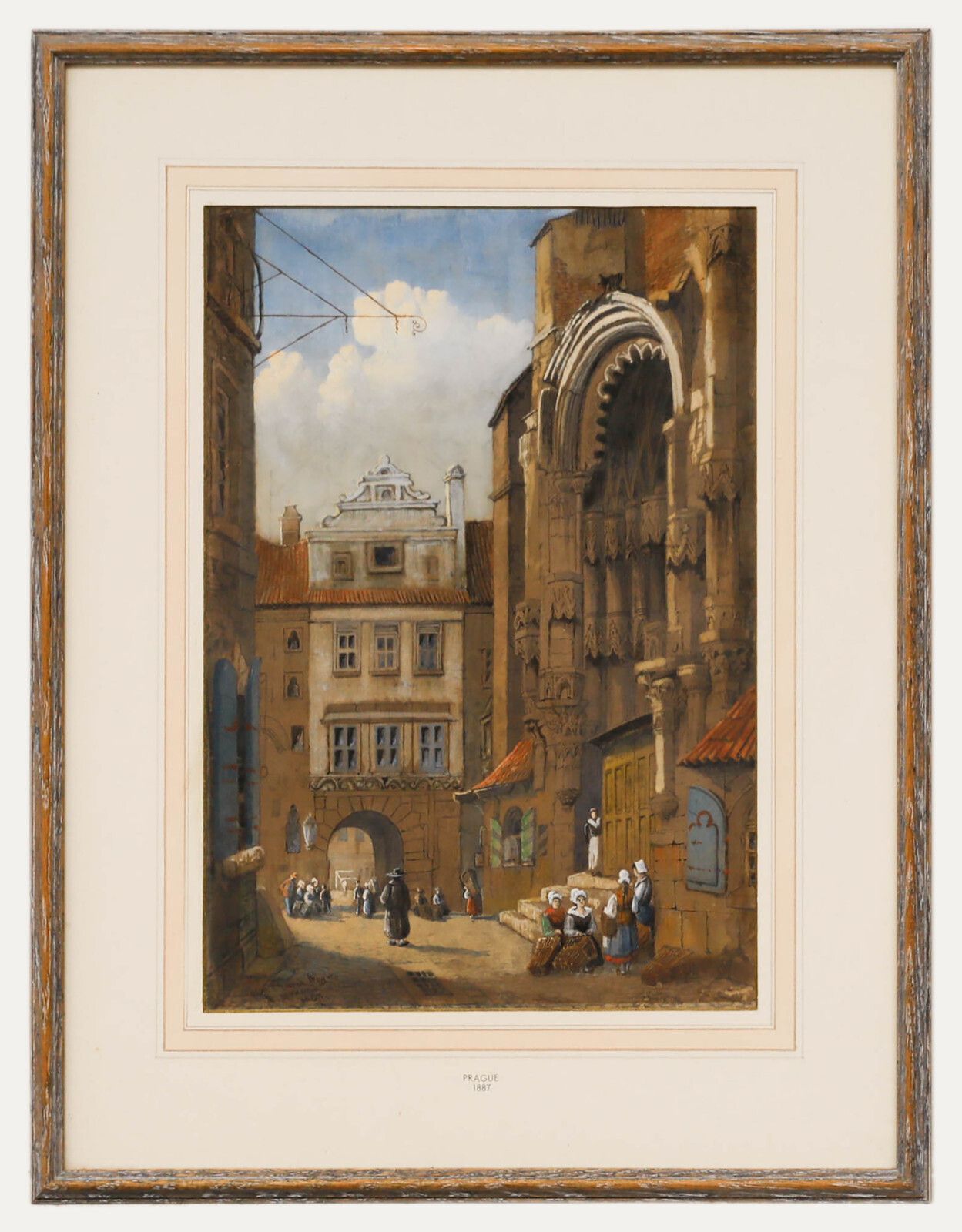 After Samuel Prout   Framed Late 19th Century Watercolour, Thein Church, Prague
