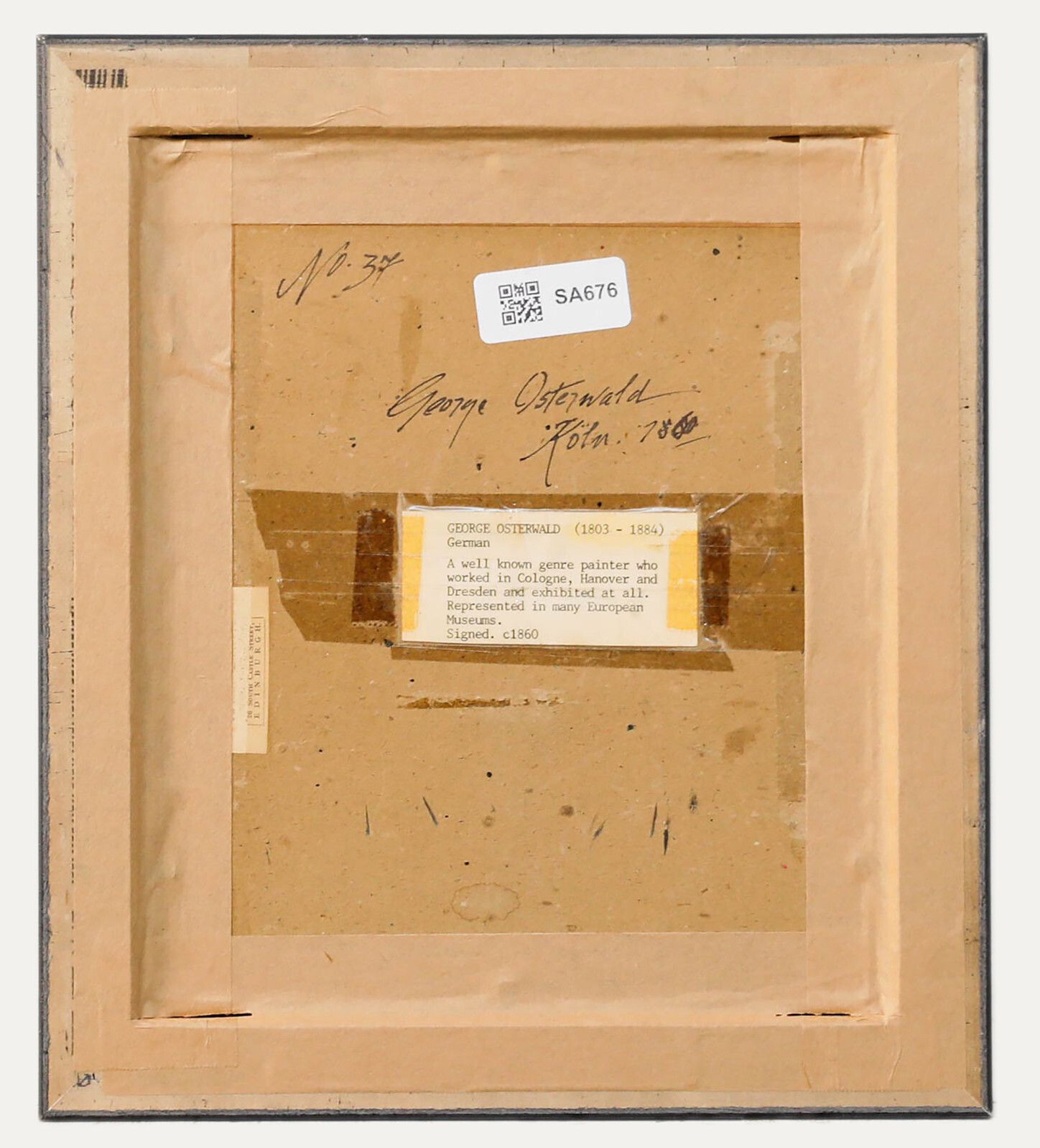 George Osterwald (1803 1884)   Framed Mid 19th Century Oil, The Tack Room photo for sale