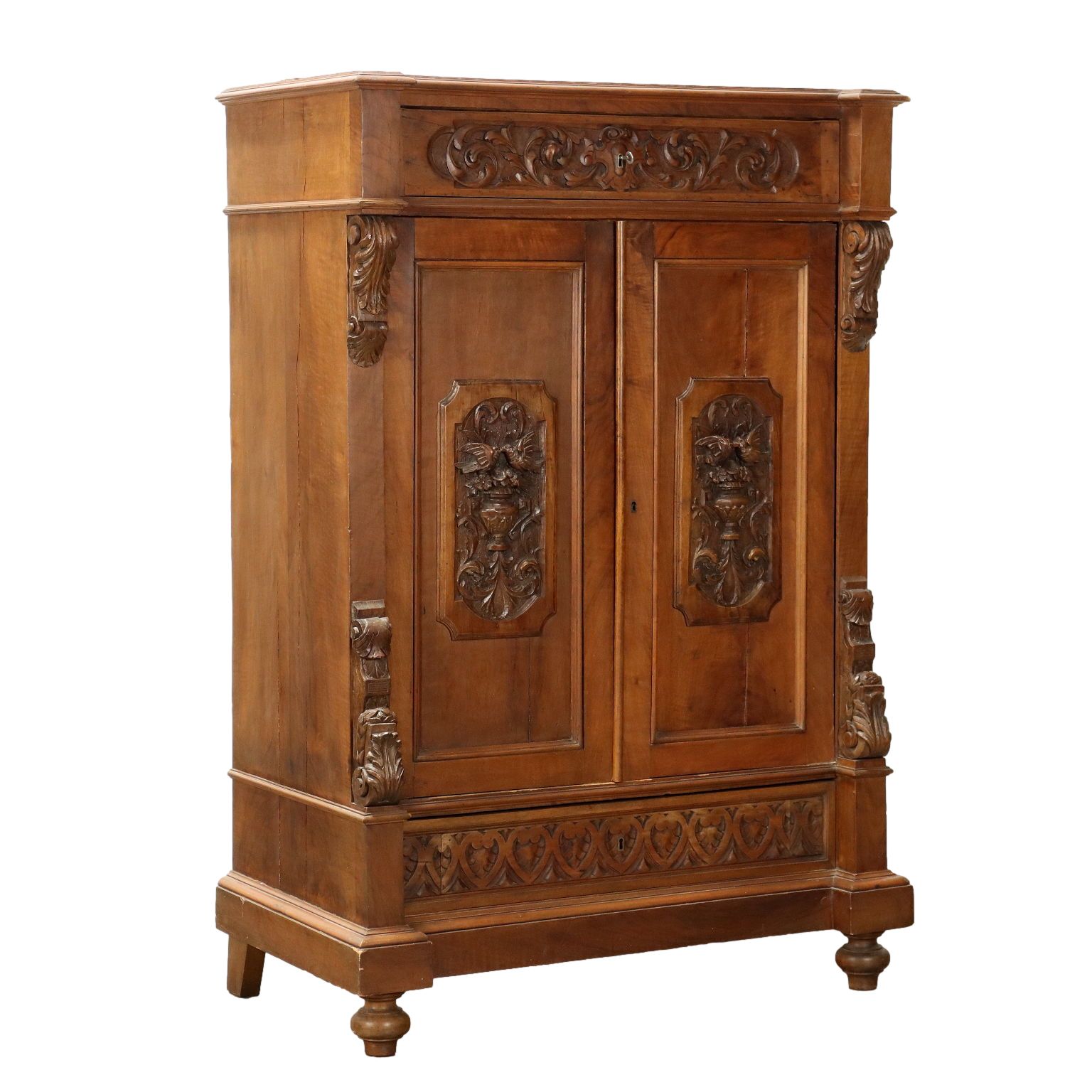 Cupboard Neo Renaissance Walnut Italy XIX Century