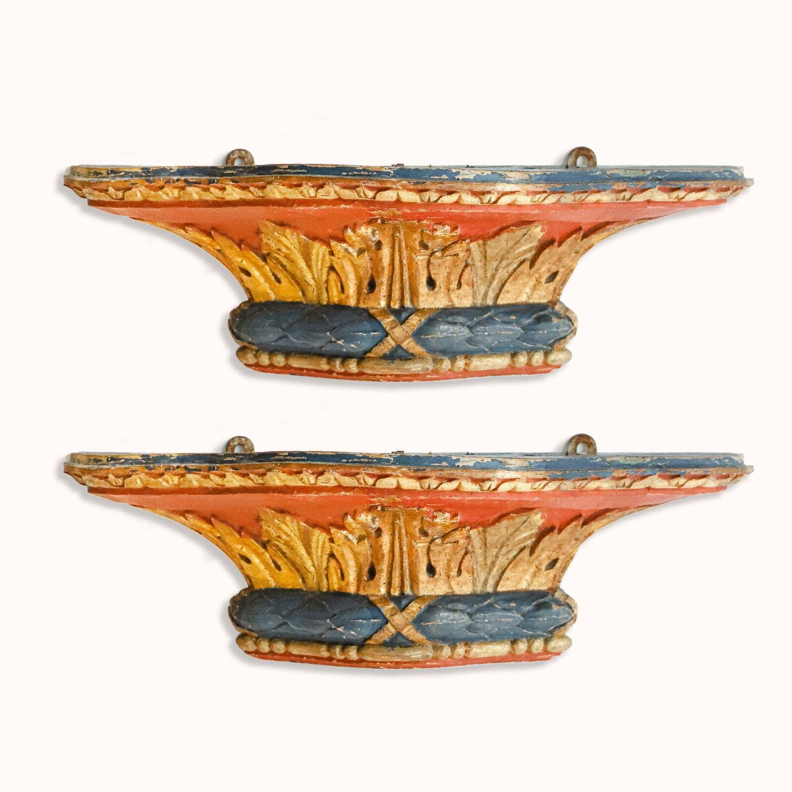 Set Of Small Antique French Wall Brackets Or Wall Consoles