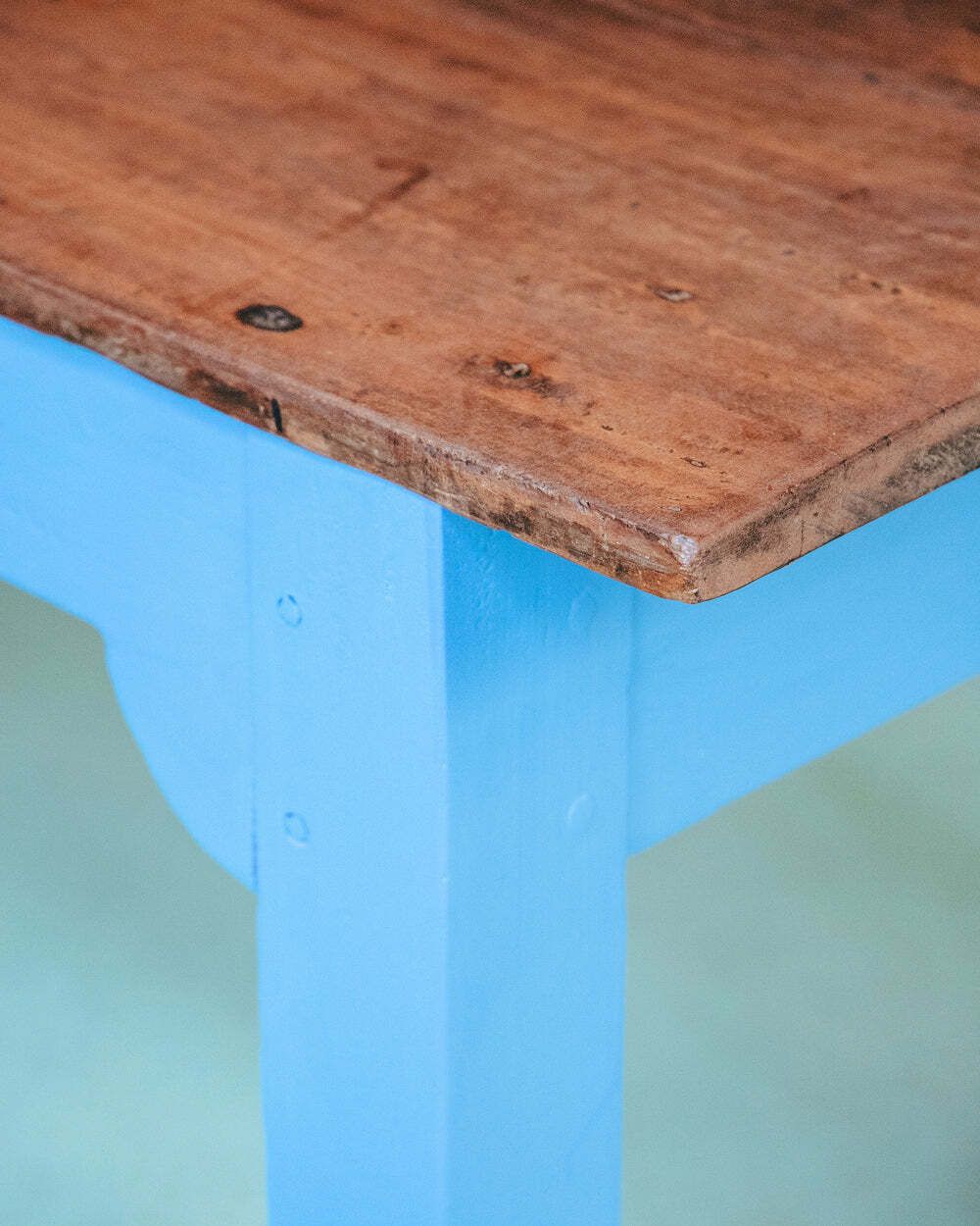 Zeer Lange Vintage Franse Houten Kloostertafel photo vinterior