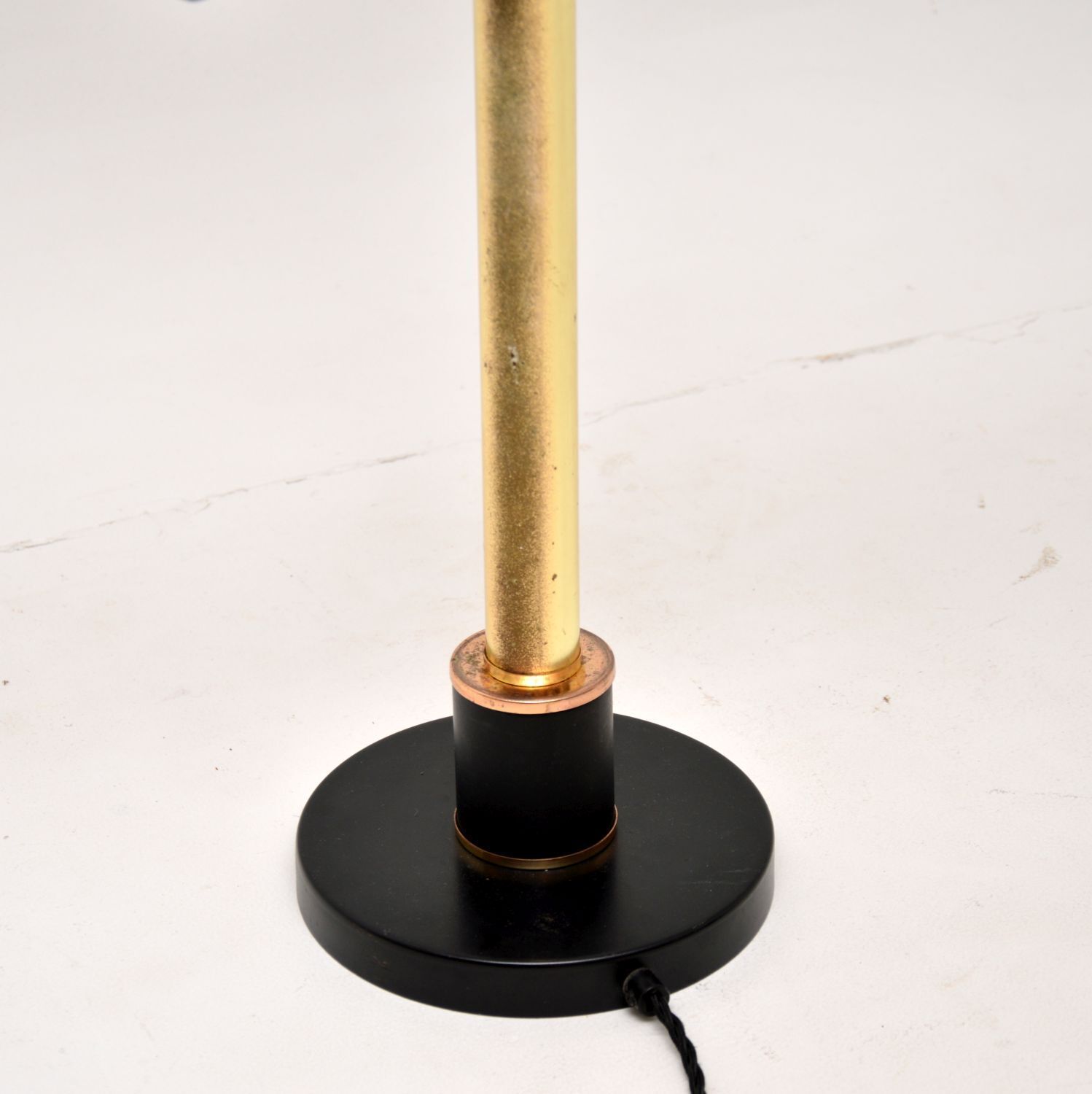 Vintage Italian Brass And Glass Table Lamp photo buy