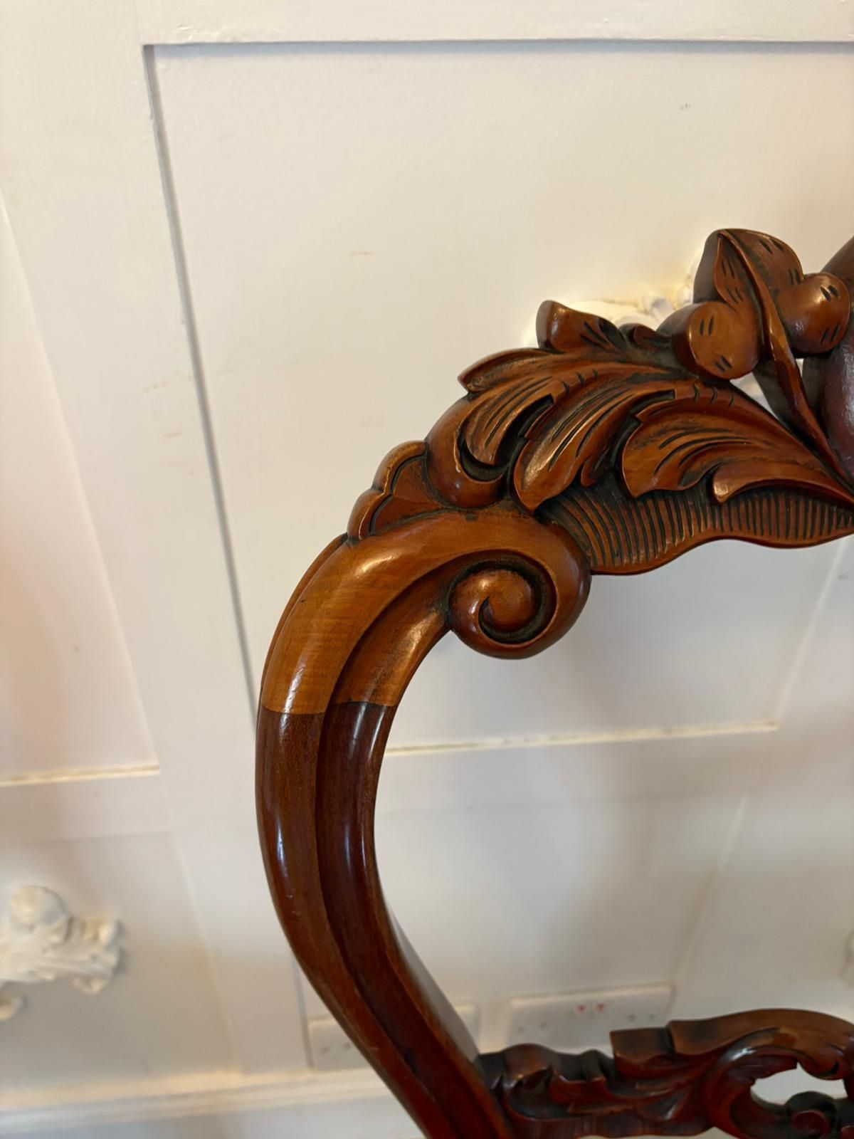 photo for sale Outstanding Quality Set Of 10 Antique 19th Century Carved Mahogany Dining Chairs