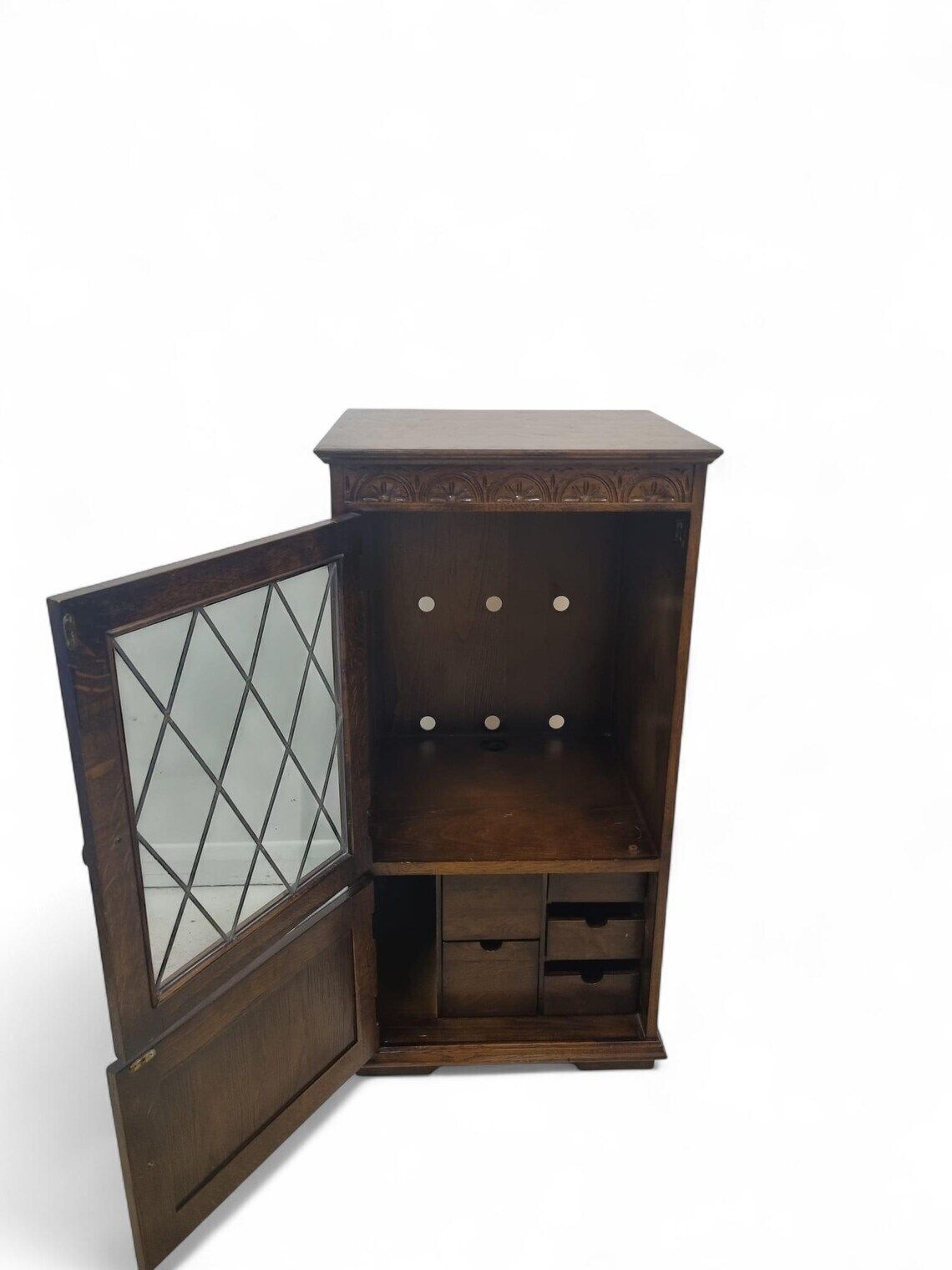Vintage Old Charm Style Hi Fi Cabinet / Bookcase / Lifting Top / C1960 / photo for sale