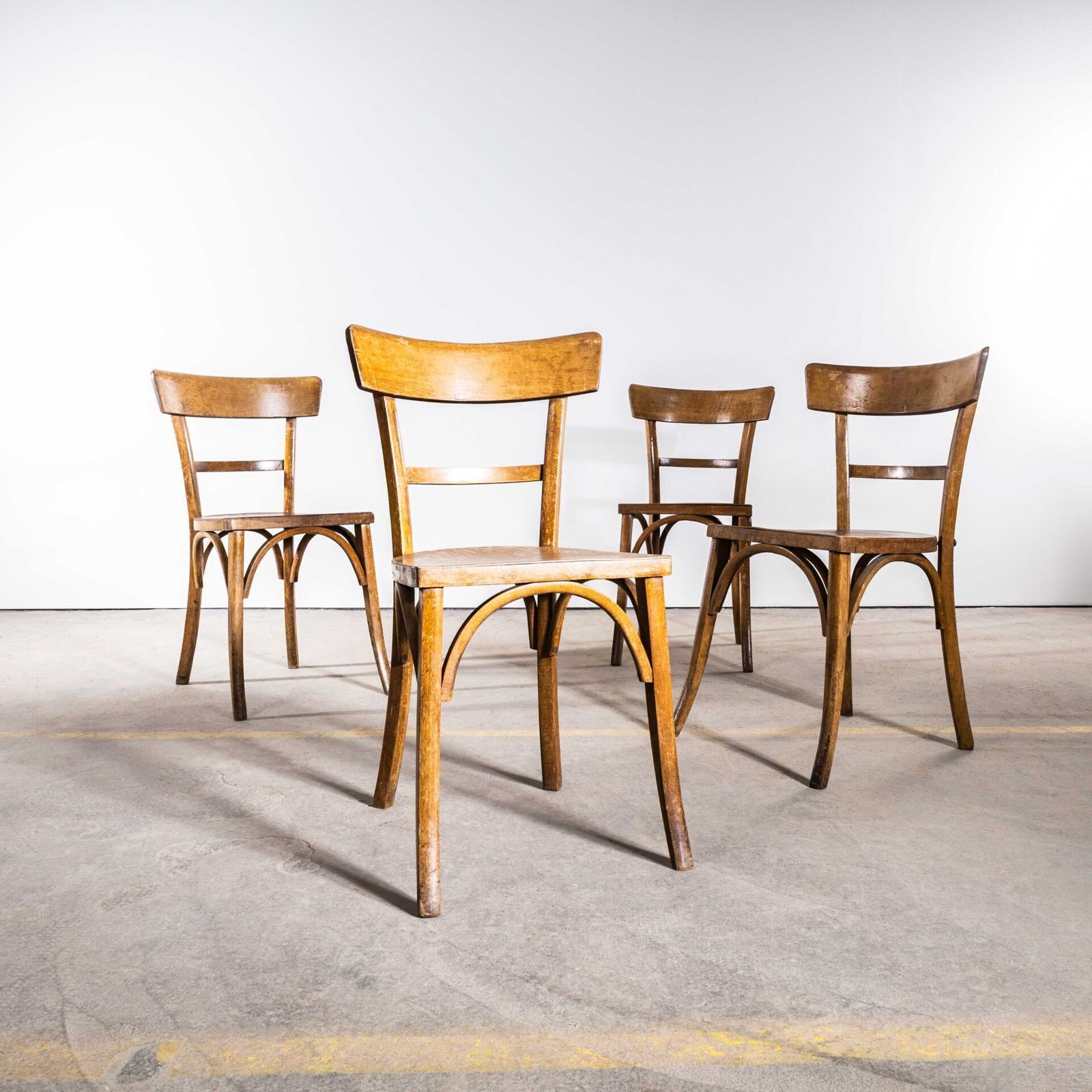 Bentwood Dining Chairs Sku: 3521 1950’s Simple Warm Honey Bentwood Café Chairs – Small Batch Available photo 111.0