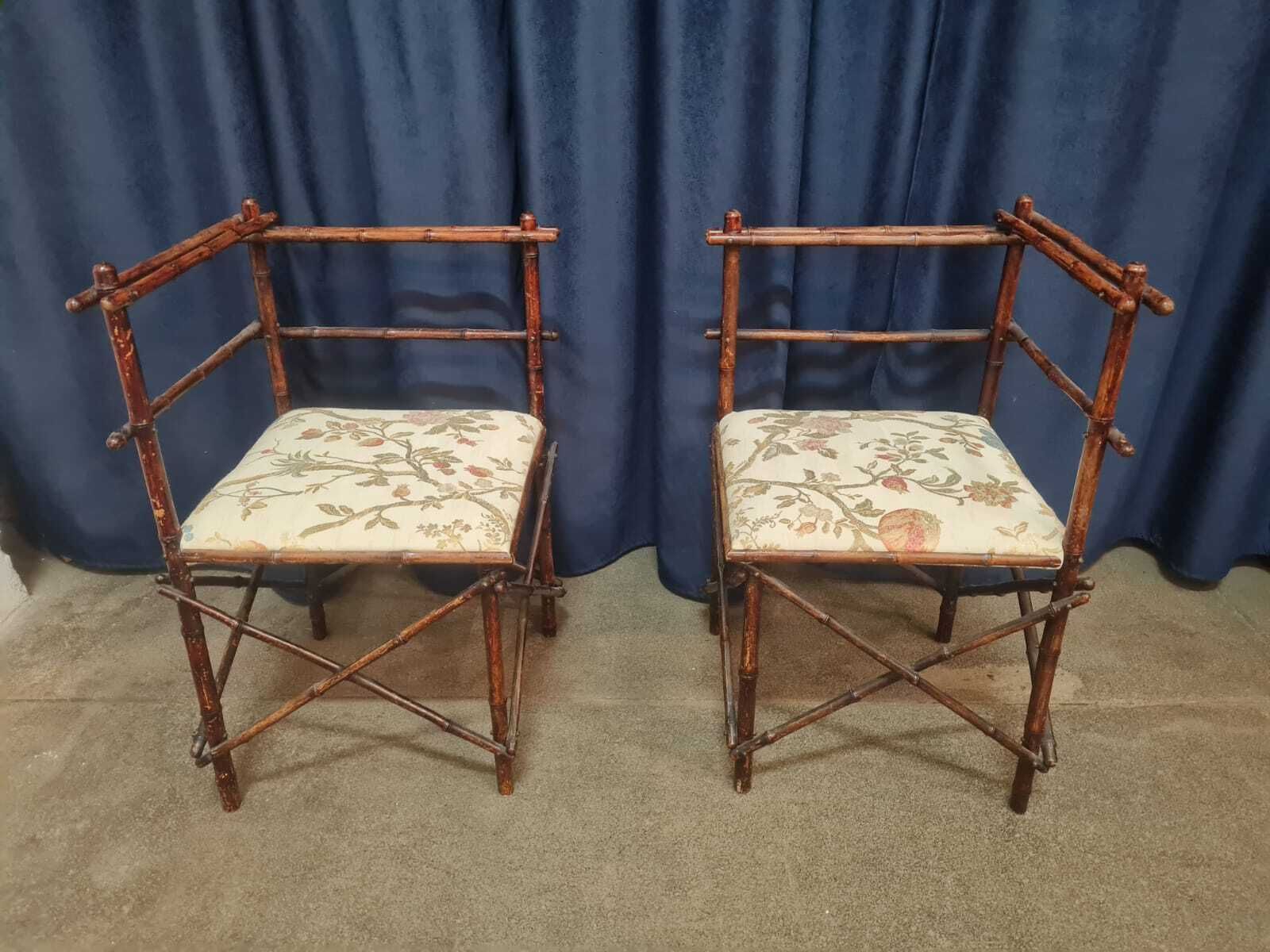 Antique Faux Bamboo Parlor Set By Maison Staněk – Prague, Circa 1910 photo furniture