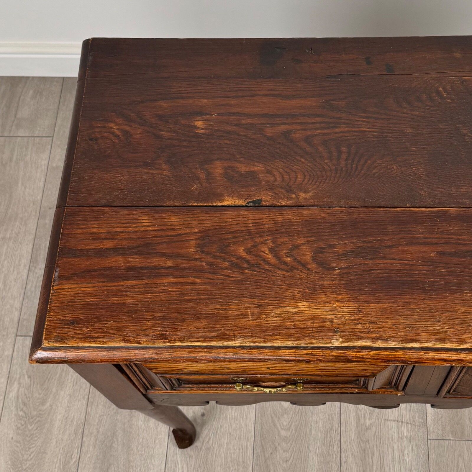 photo for sale Antique 19th Century Jacobean Style Dresser Base In Oak