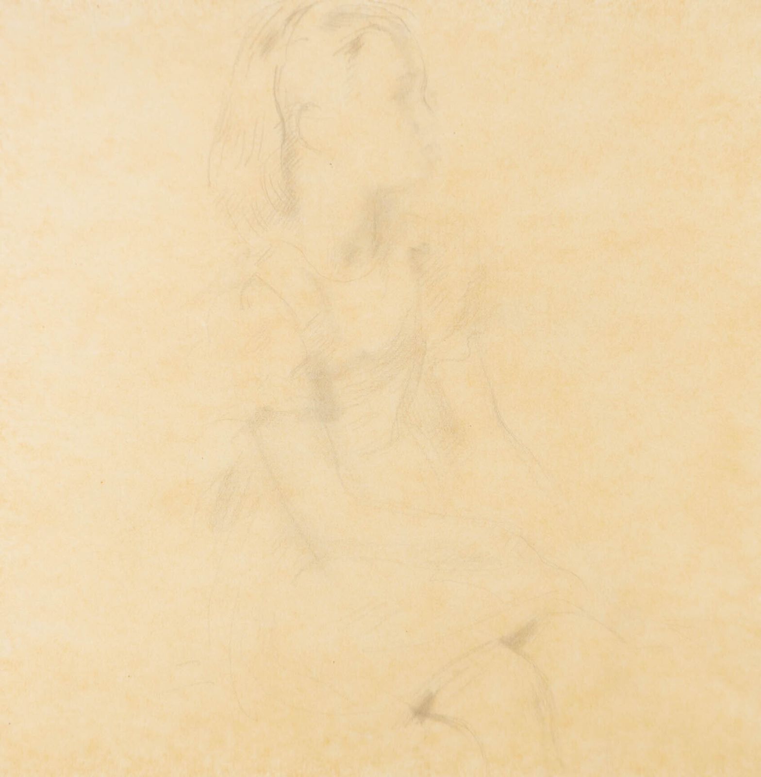 Alfred Kingsley Lawrence Ra (1893 1975)   Graphite Drawing, Young Girl photo furniture