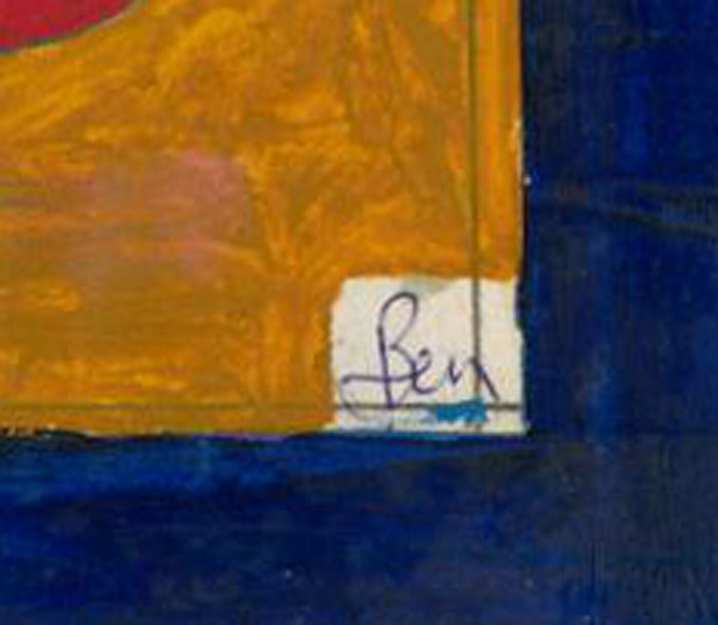 Ben Carrivick   20th Century Oil, Mug In Red And Blue photo furniture