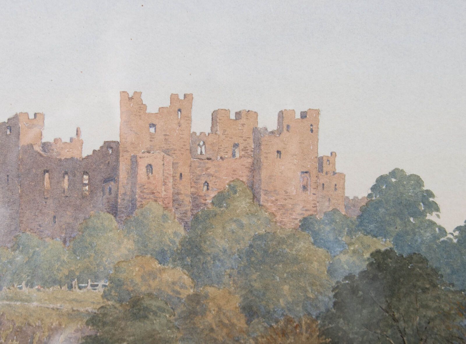 John Weston Gough (1929 2019)   Contemporary Watercolour, Ludlow Castle photo Art
