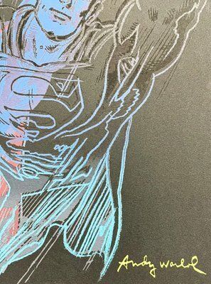 Andy Warhol, Superman Blue Black , 1980s, Print photo Art