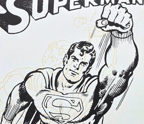 Andy Warhol, Superman Black And White, 1980s, Print photo furniture