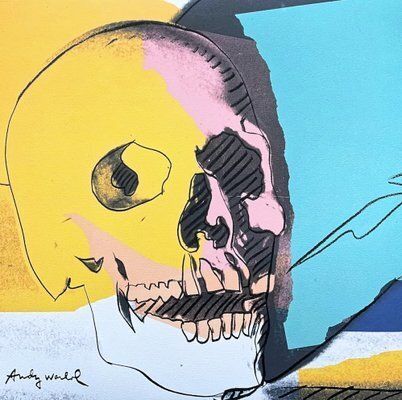 Andy Warhol, Skull Yellow, 1980s, Print