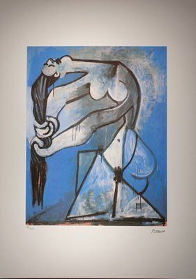 Pablo Picasso, Cubist Female Portrait, Lithograph, 1970s