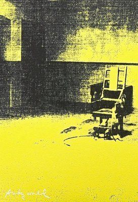 Andy Warhol, Electric Chair Yellow, 1980s, Print photo for sale