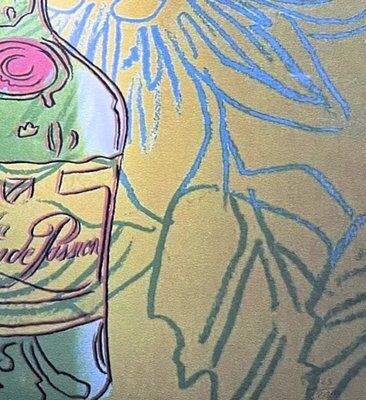 Andy Warhol, La Grande Passion Purple Green, 1980s, Print photo furniture