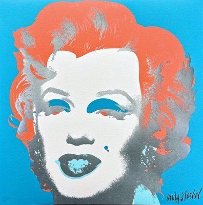 Andy Warhol – Crimson & Azure Marilyn