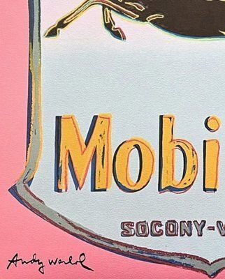 Andy Warhol, Mobilgas Pink, 1980s, Print photo for sale