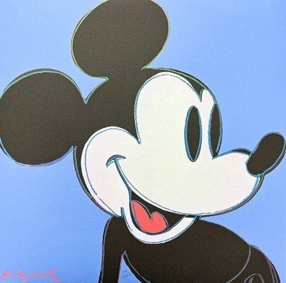 Andy Warhol, Mickey Mouse Light Blue, 1980s, Print