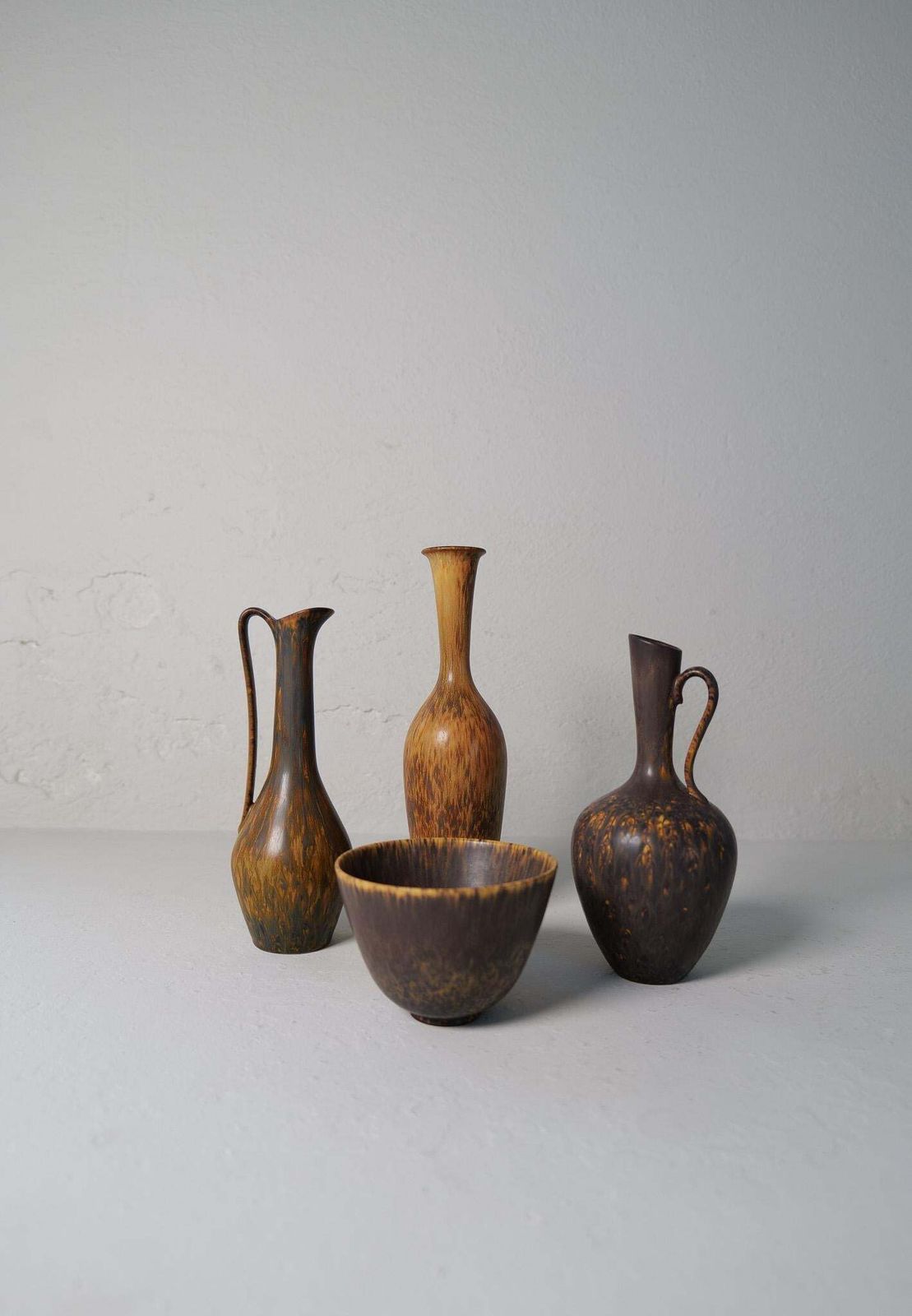Collection Of 4 Ceramic Vessels By Gunnar Nylund Rörstrand Sweden, 1950s photo buy