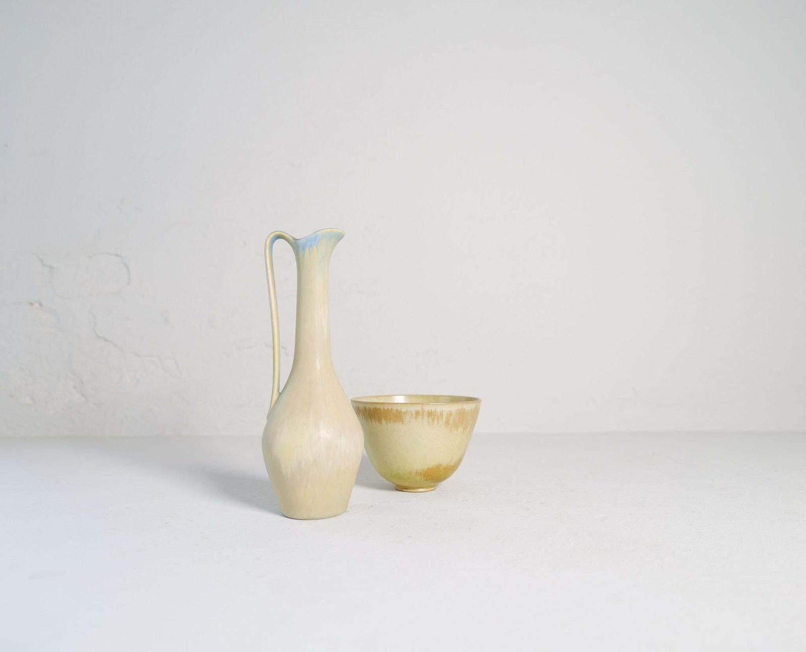 Collection Of 2 Ceramic Vessels By Gunnar Nylund Rörstrand Sweden, 1950s photo vinterior