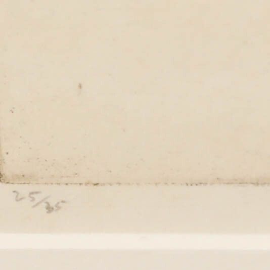 Edgar Holloway (1914 2008)   Framedetching, Portrait Of Alec Buckels (1892 1972) photo Art