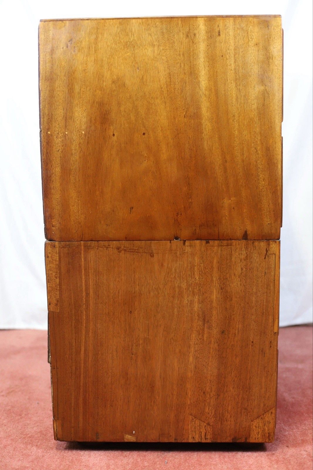 photo vinterior Beautiful Victorian Two Part Campaign Chest Of Drawers