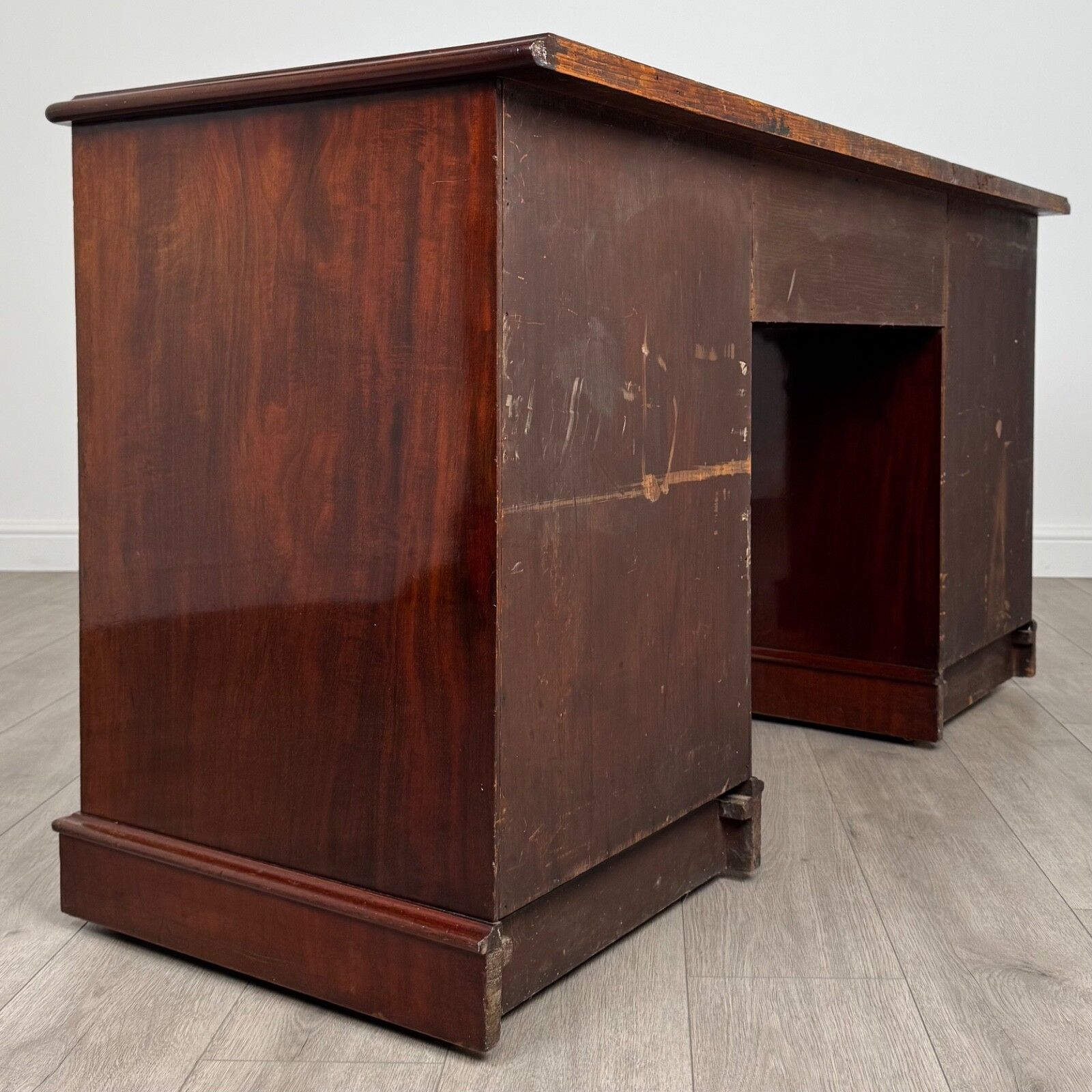 Antique 19th Century Finest Quality Desk In Mahogany photo Furniture