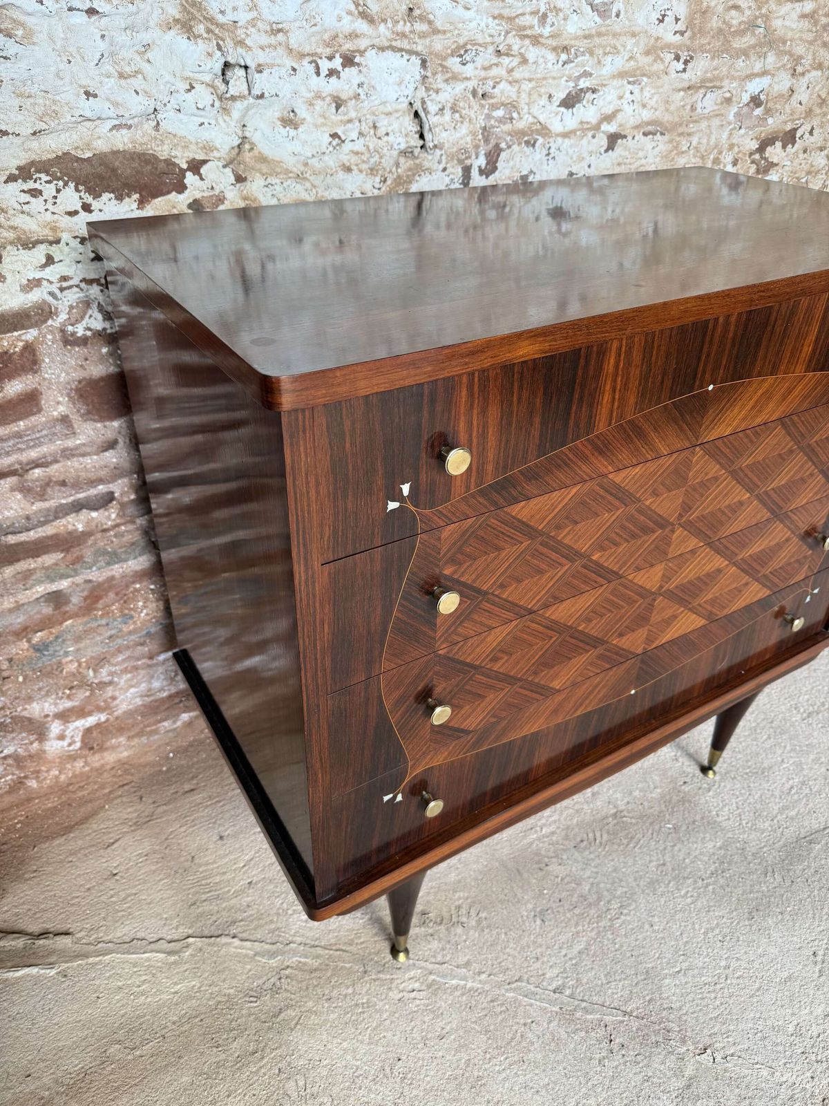 Italian Chest Of Drawers , Mid Century photo vinterior
