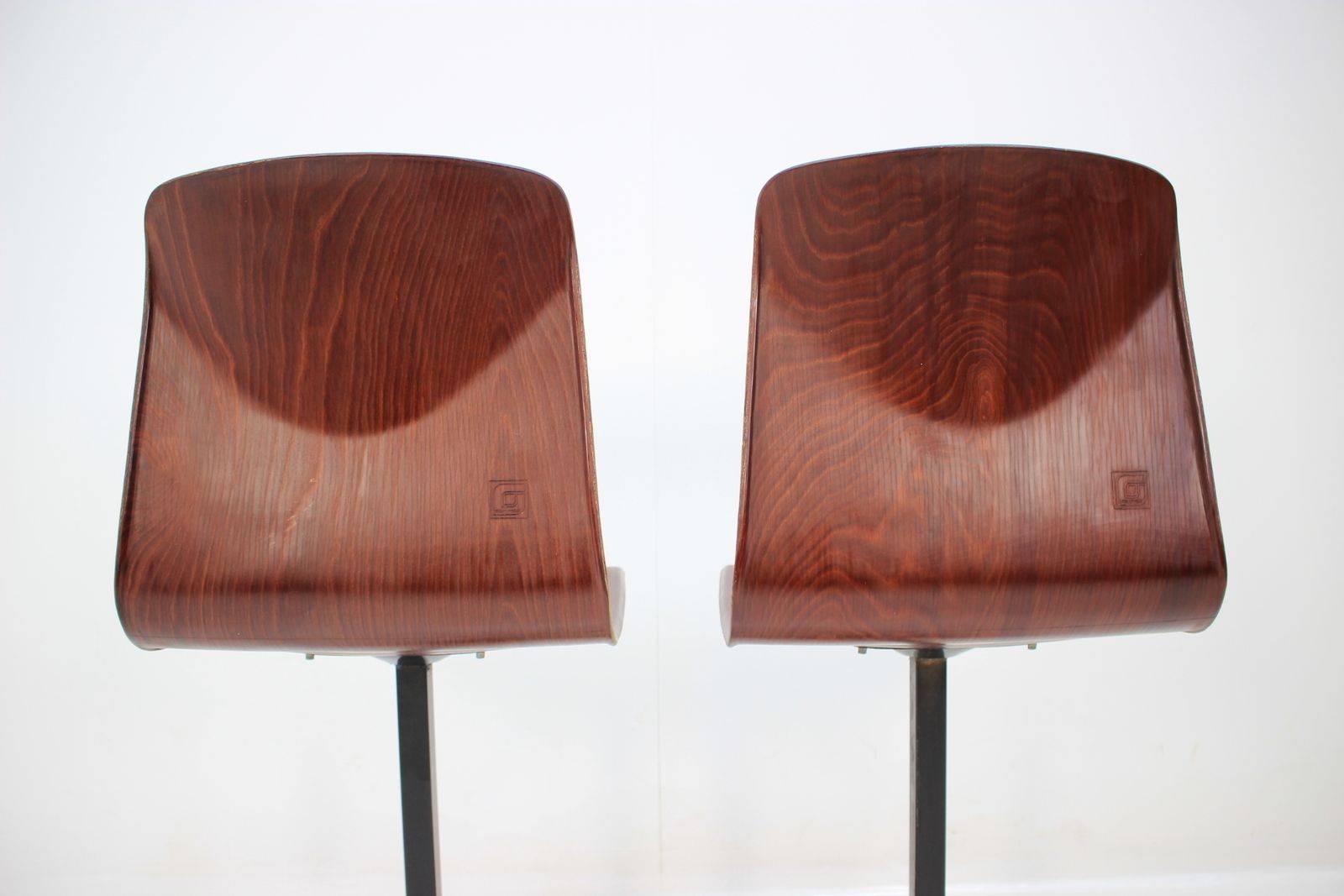 Pair Of Midcentury Industrial Style Chairs, Elmar Flötotto For Pagholz, 1970s photo vintage