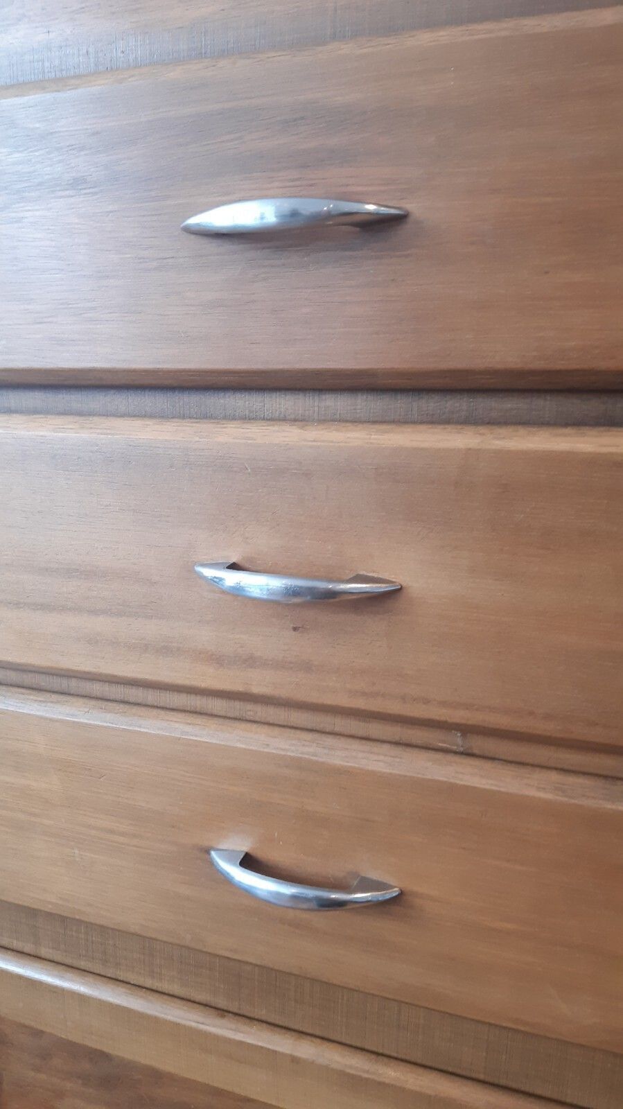 photo for sale Vintage Teak Solent Furniture Kitchen Cabinet Cupboard Tallboy Chest Of Drawers