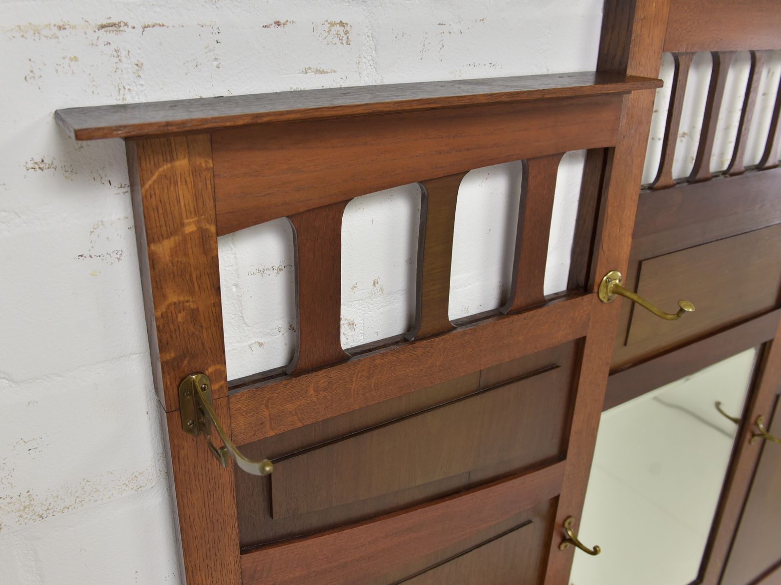 photo furniture Antique! Wardrobe Restored Art Nouveau Circa 1920 Oak Mahogany
