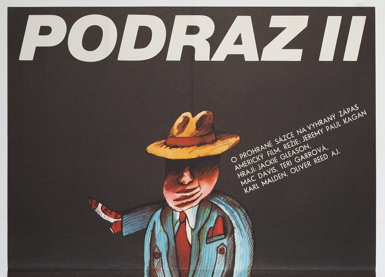 Original Large Film Poster, The Sting II, Petr Poš, 1985, Genuine Czech Print photo for sale