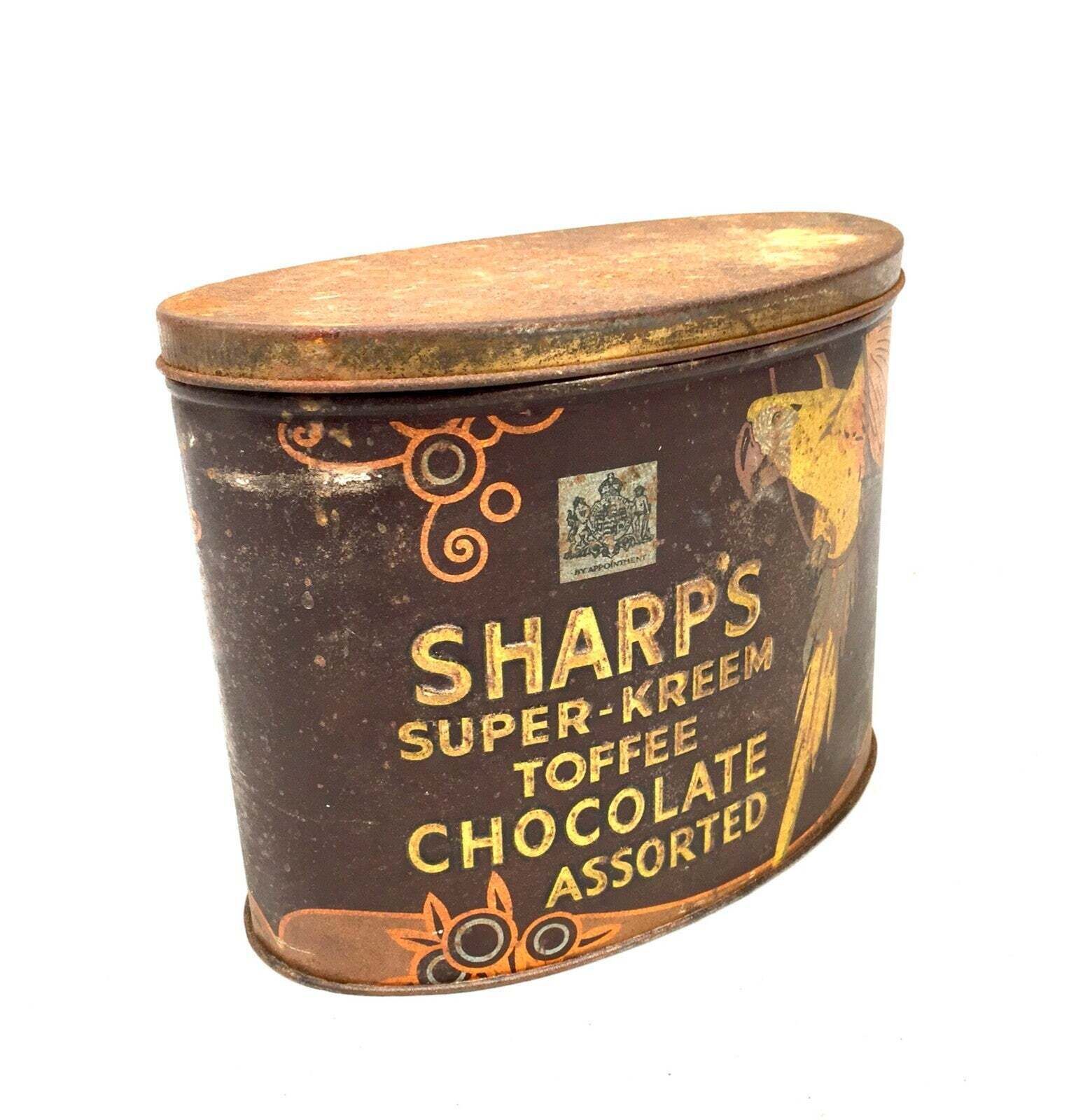 Antique Advertising   Early 20th Century Edward Sharps Super Kreem Toffee Tin photo buy