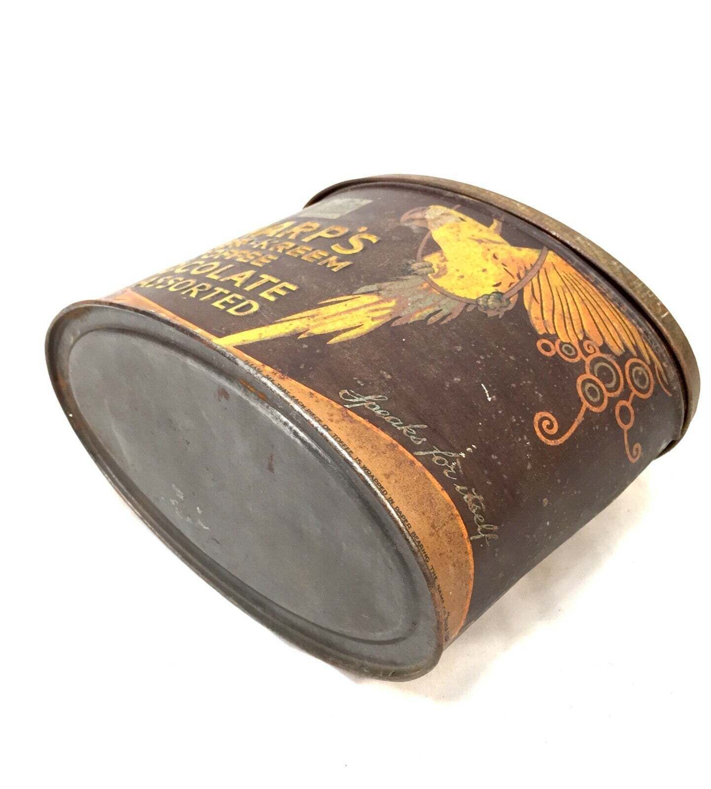 Antique Advertising   Early 20th Century Edward Sharps Super Kreem Toffee Tin photo vintage