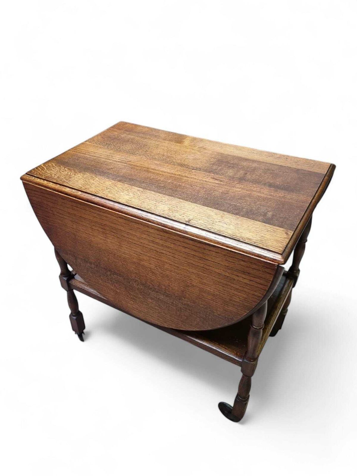 Vintage Oak Two Levels Tea Trolley / C1930 / Natural Oak photo furniture