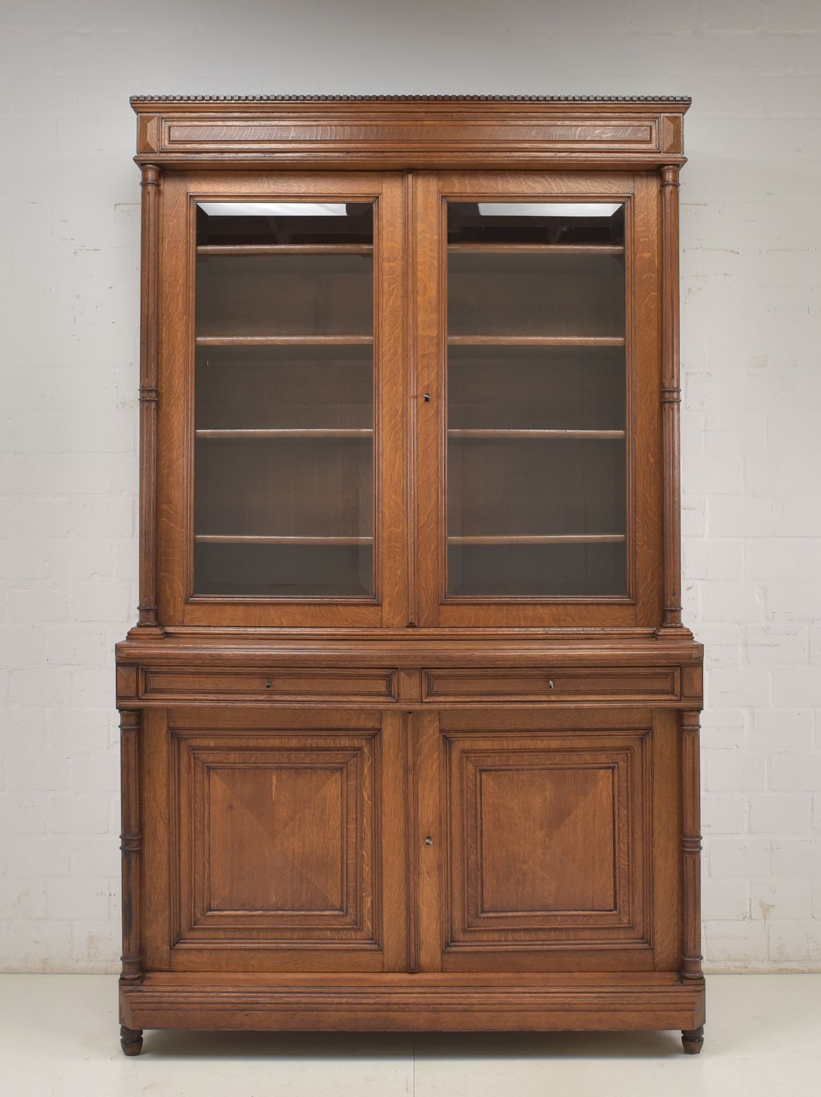 Antique! Display Cabinet Restored From The Wilhelminian Era In 1900, Buffet, Bookcase photo furniture