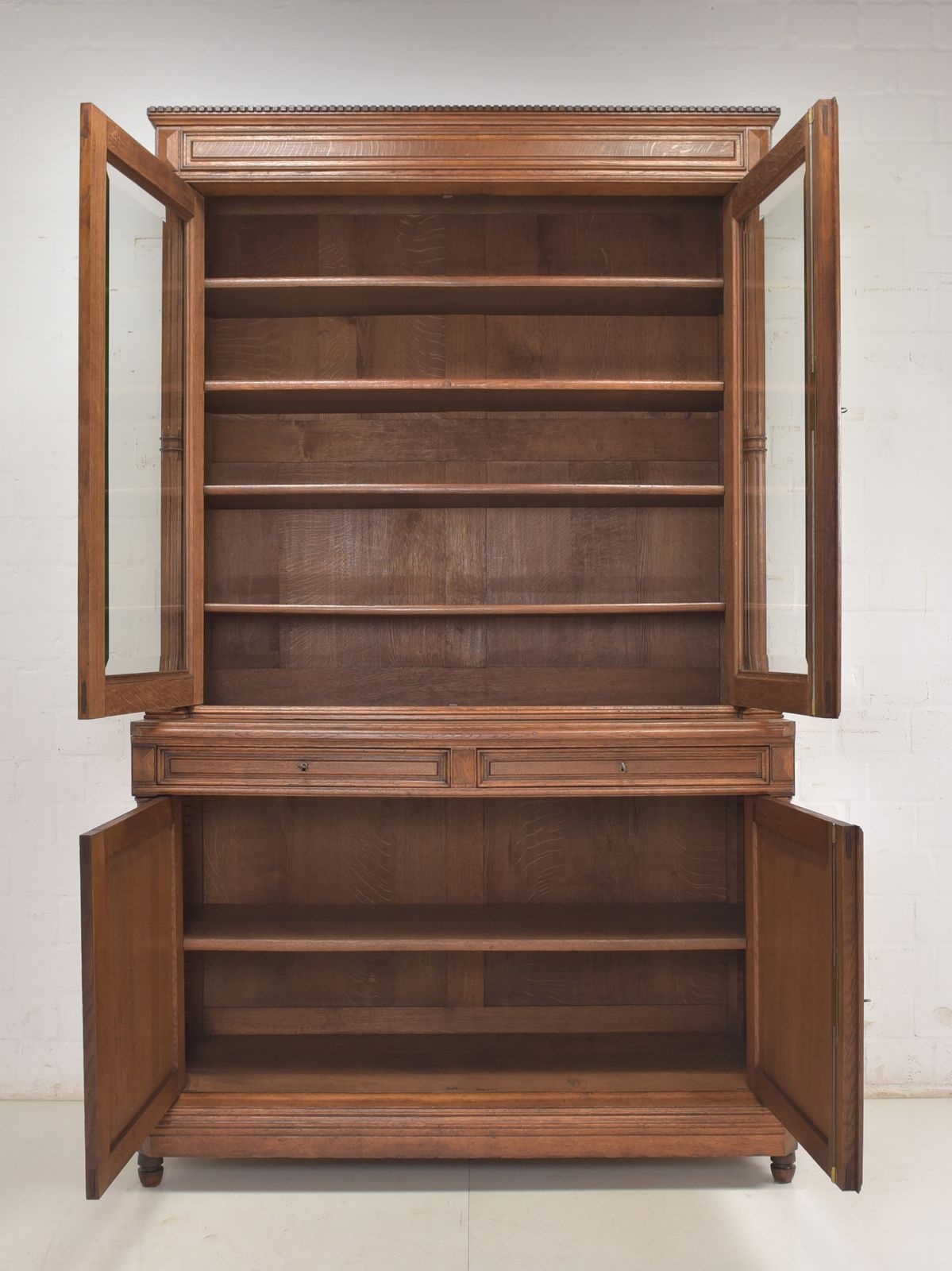 Antique! Display Cabinet Restored From The Wilhelminian Era In 1900, Buffet, Bookcase photo for sale