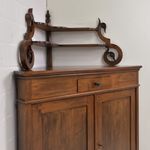 Furniture Antique! Small Corner Cupboard Restored Walnut Biedermeier Circa 1840 Corner Chest Of Drawers photo