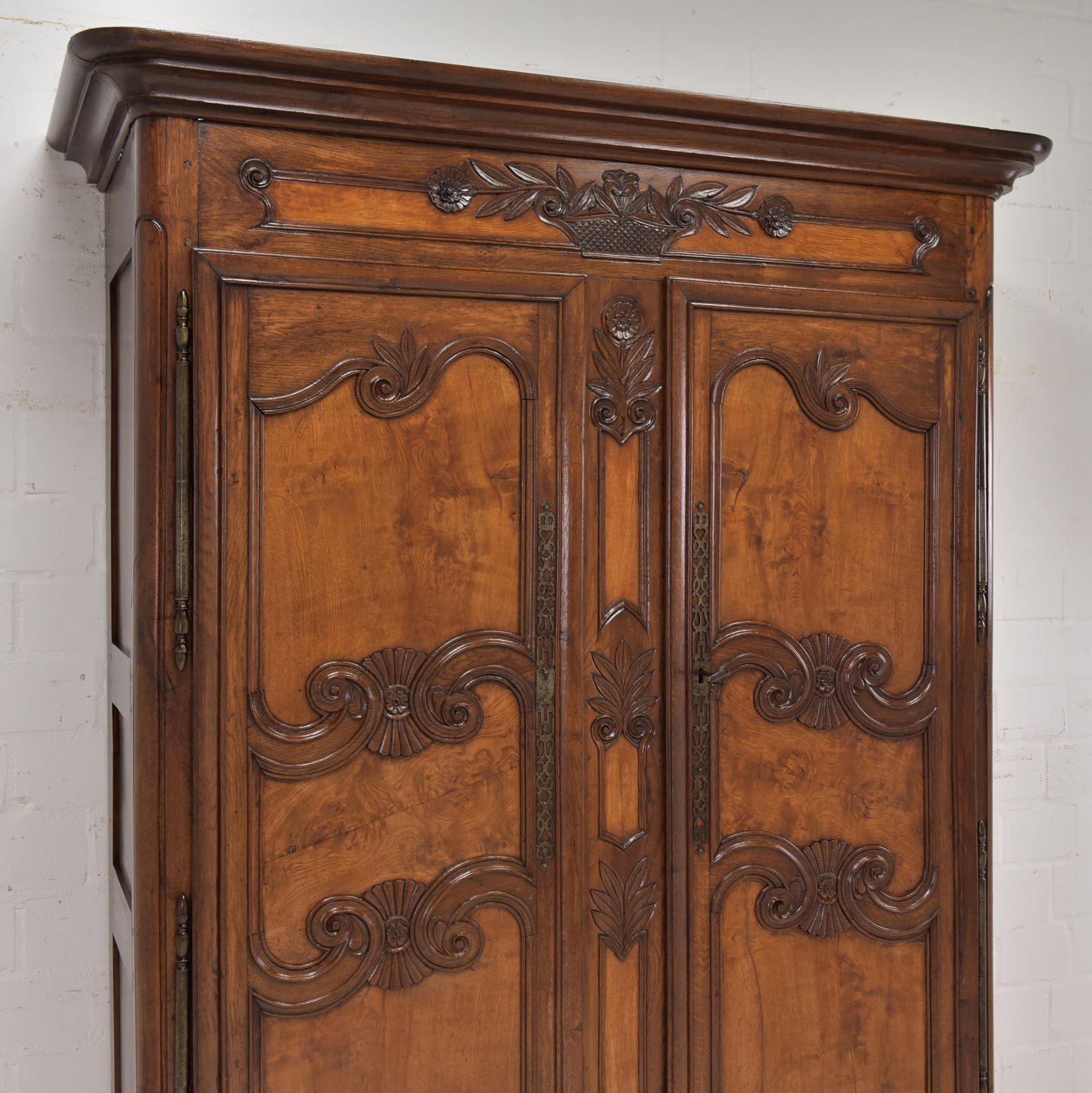 photo furniture Antique! Hallway Cupboard Restored Lorraine Baroque Circa 1780 Oak Ash